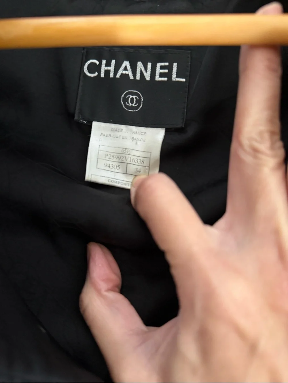CHANEL Black Tweed Single-Button Suit Jacket
